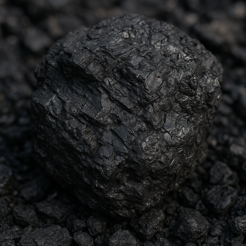 Carbonized coal