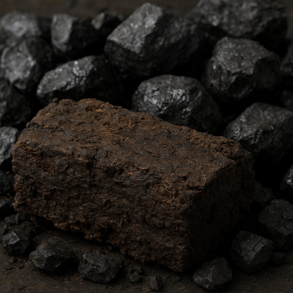 Peat coal