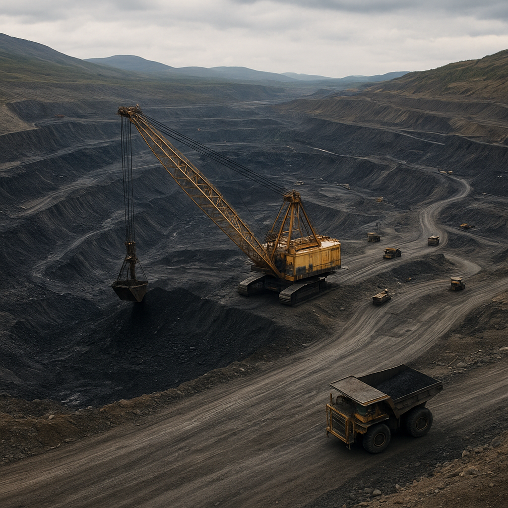Suek Tugnui Mine Russia Coal Stock Suek Tugnui Mine Russia Coal Stock