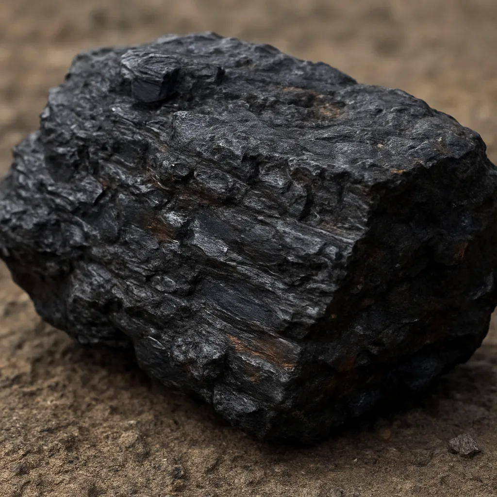 Geologically immature coal