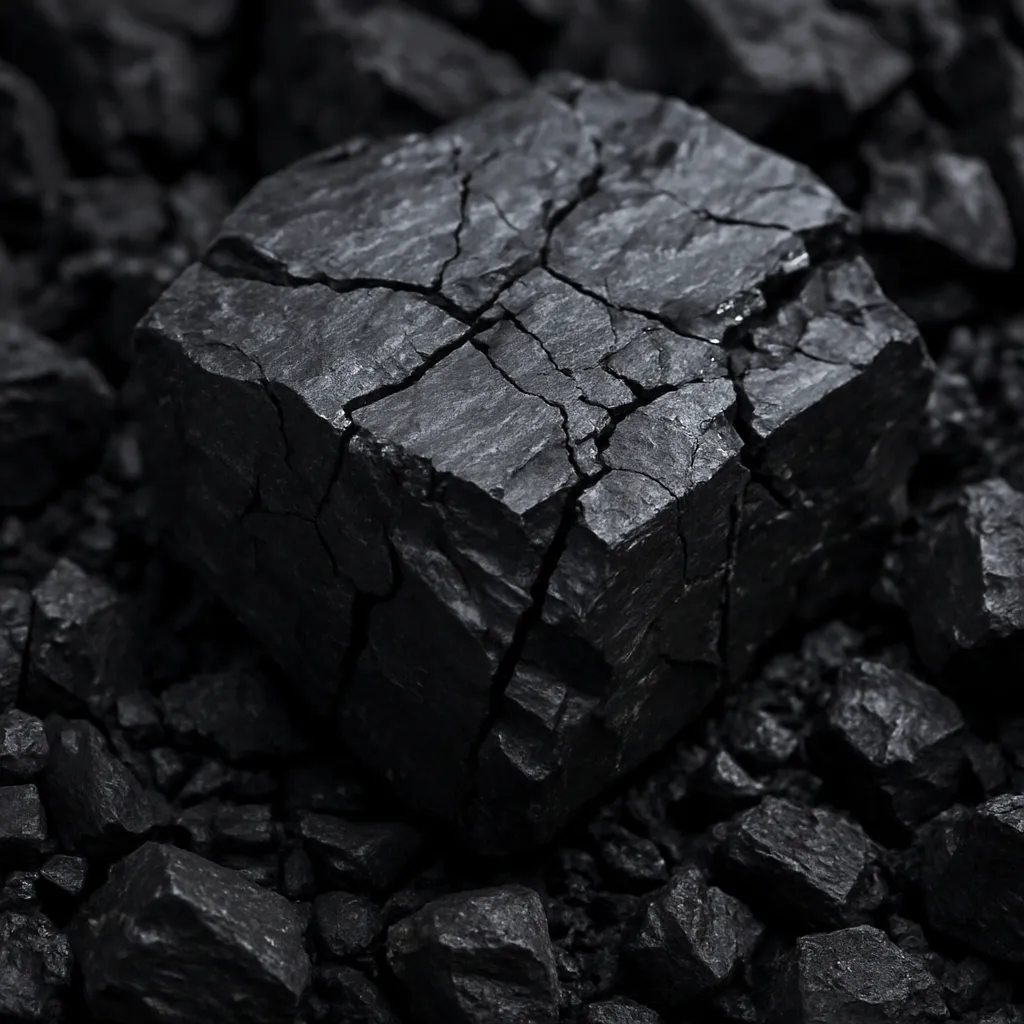 Fractured coal