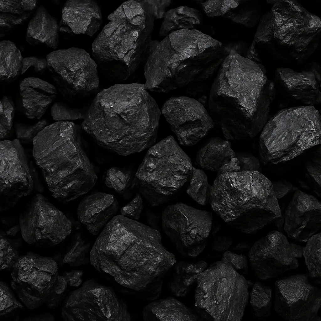 Cleated coal